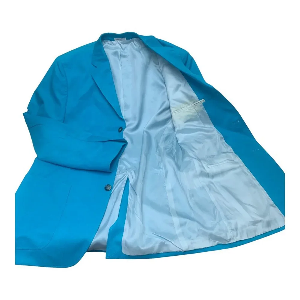 KENYON RIDGE Indelible Impressions Silk‎ Cotton Blend Single Breasted Blazer